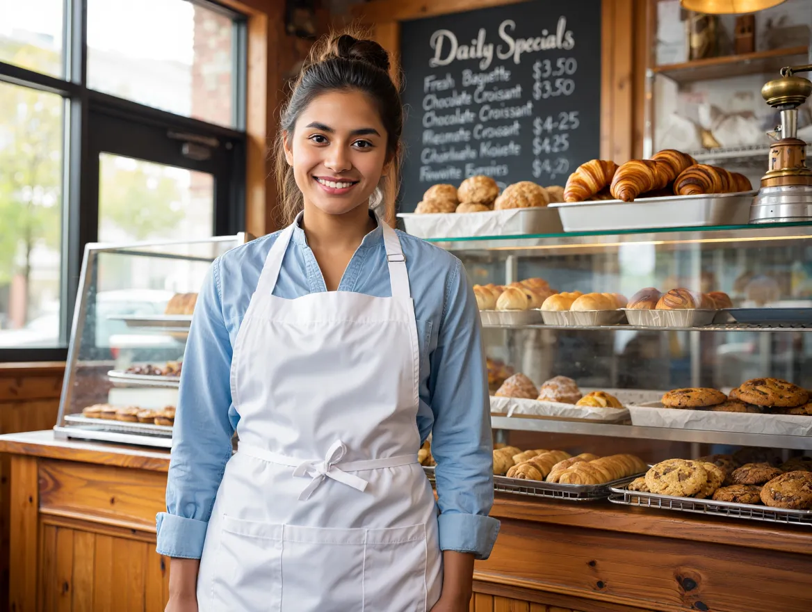 Malin Bergström i sitt bageri